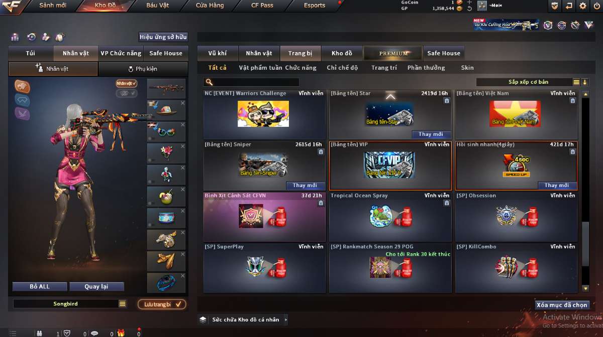 shop acc cf uy tin gia re